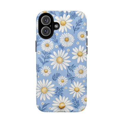 Daisies On Blue - iPhone Case