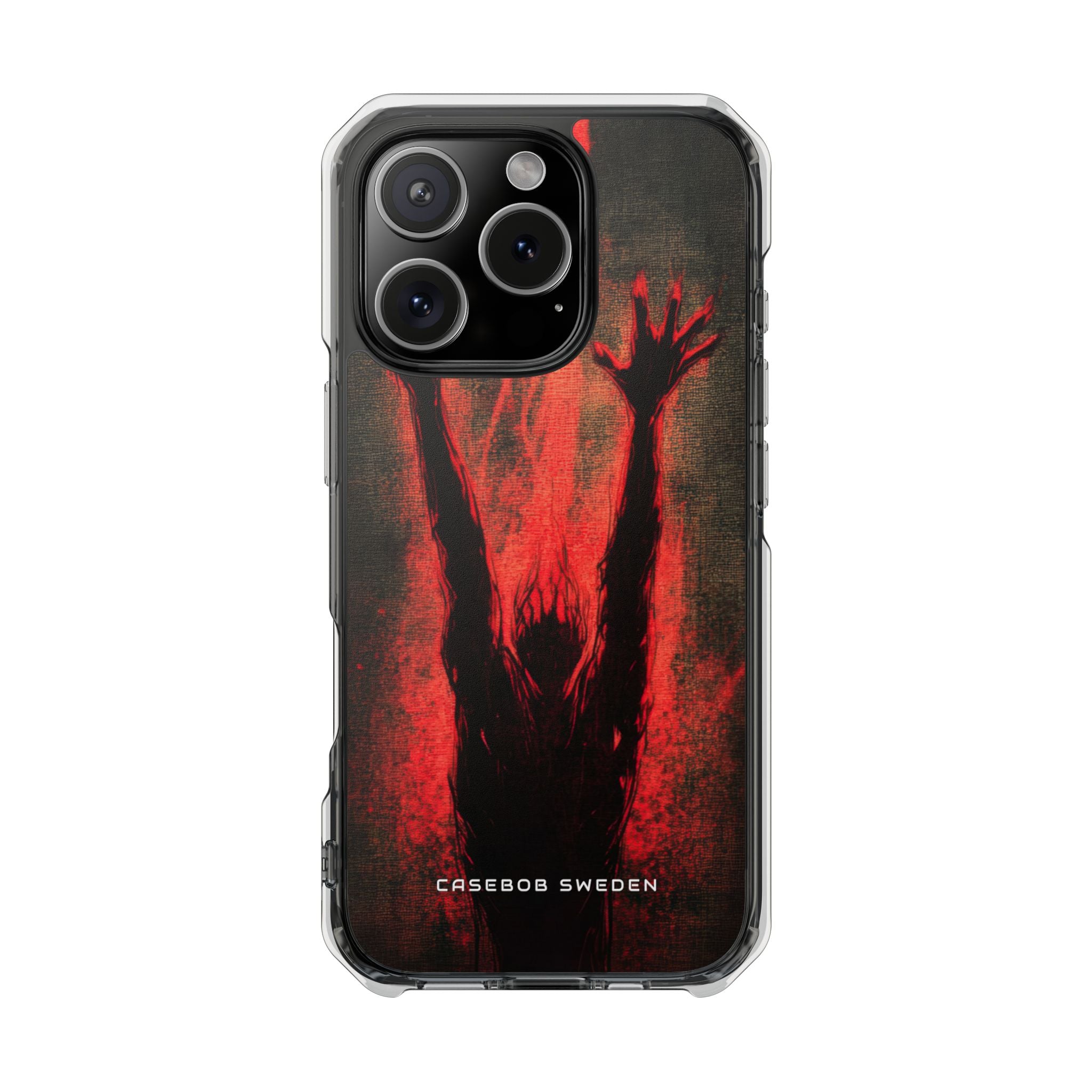 Gothic Crimson Ascension iPhone 16 - Clear Impact Phone Case