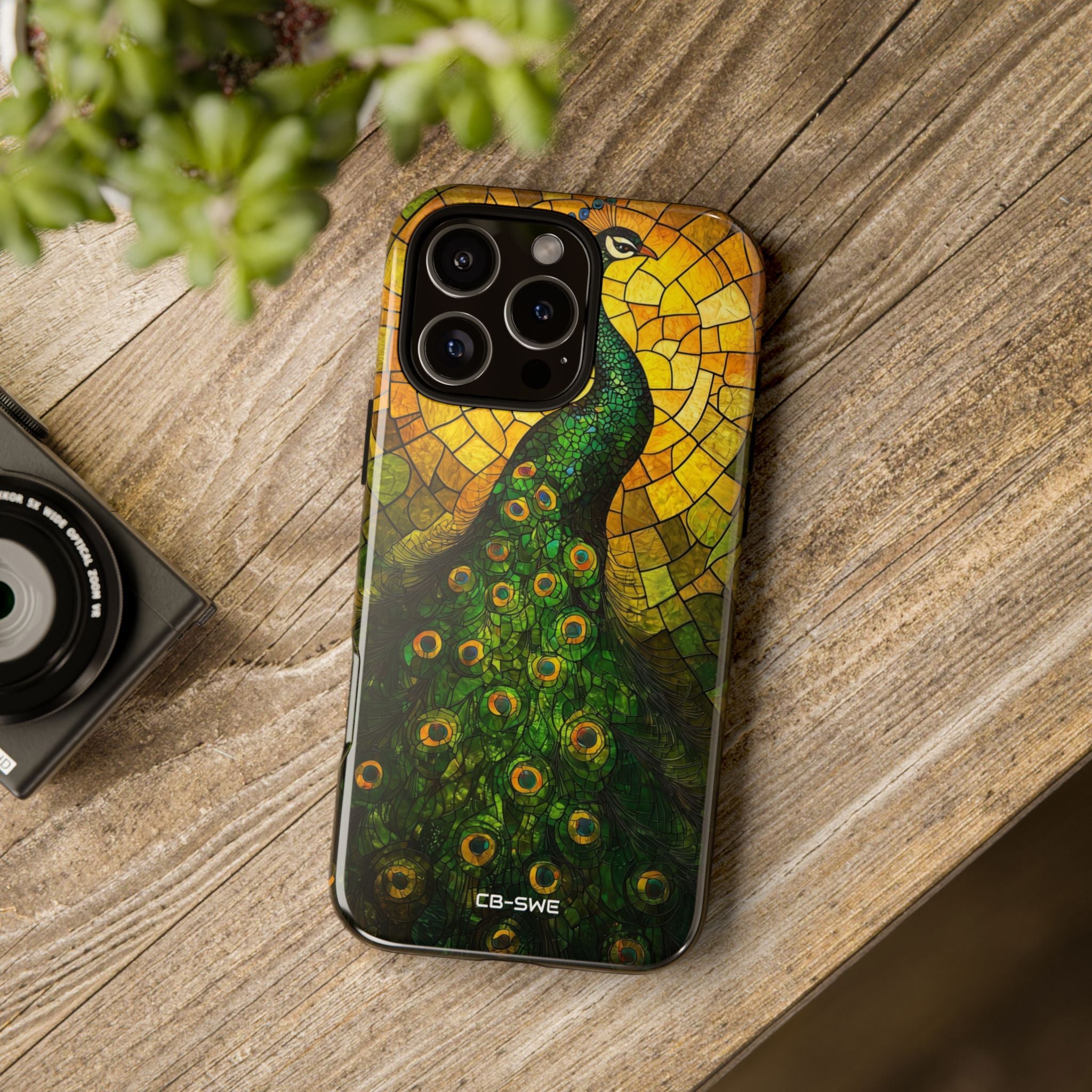 Peacock Spreads Light - iPhone Case