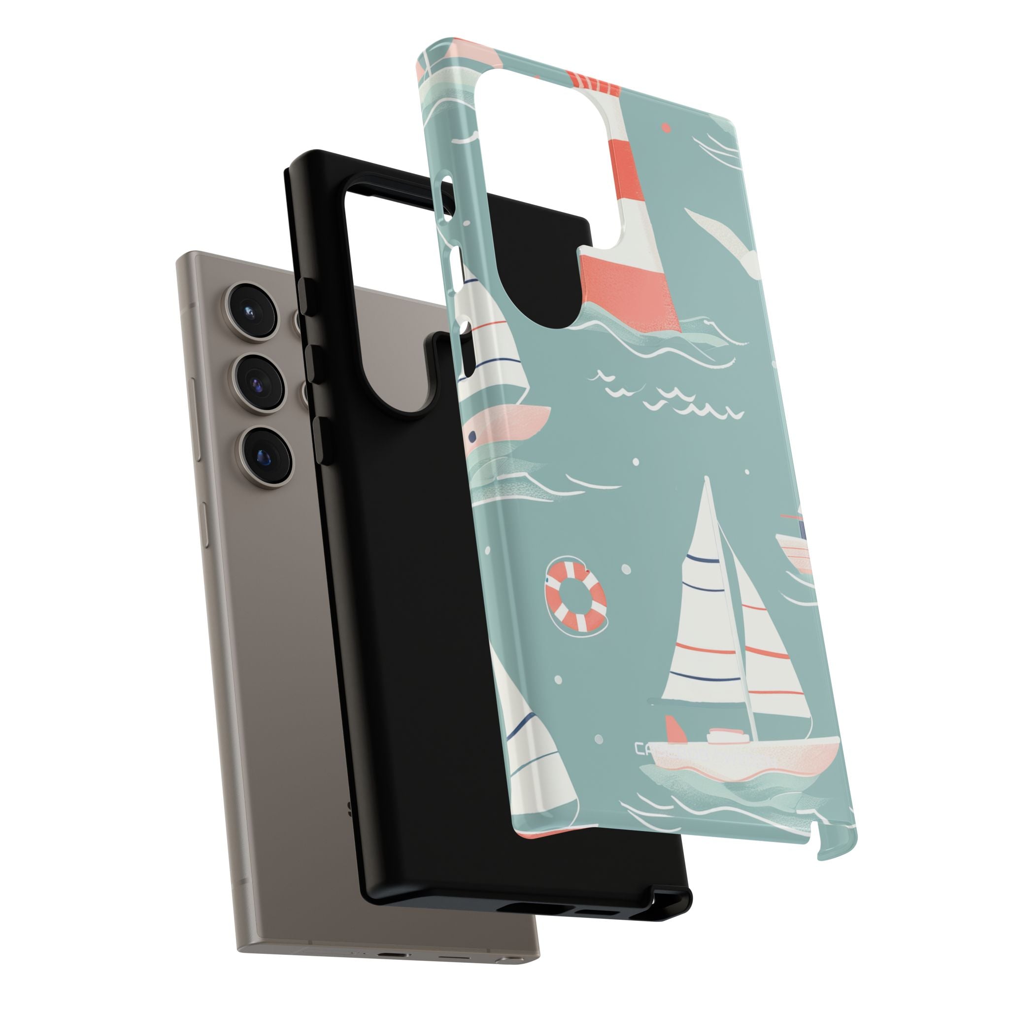 Lighthouse Nautical Charm - Tough Samsung S24 Phone Case