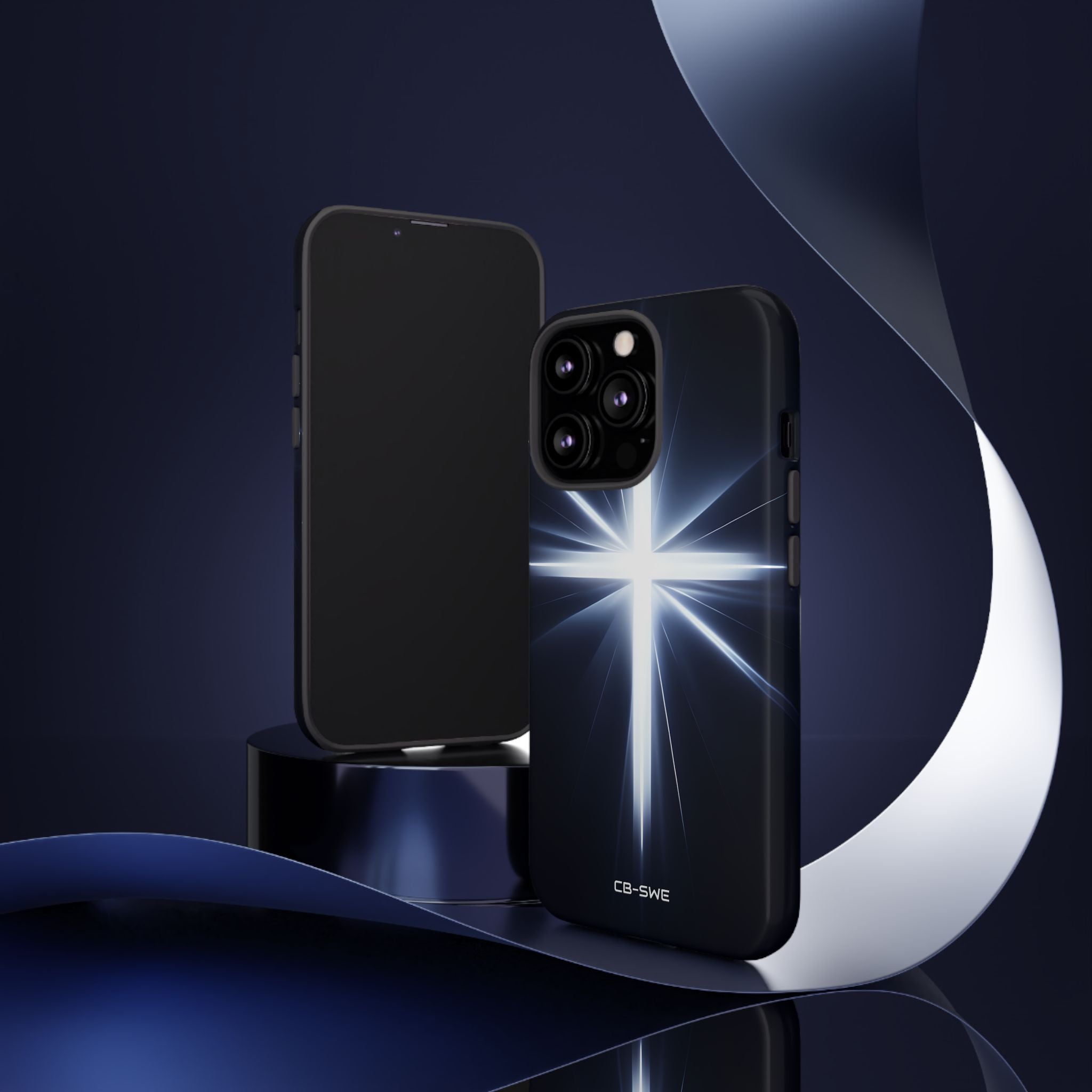 Luminous Cross Radiance - iPhone Case