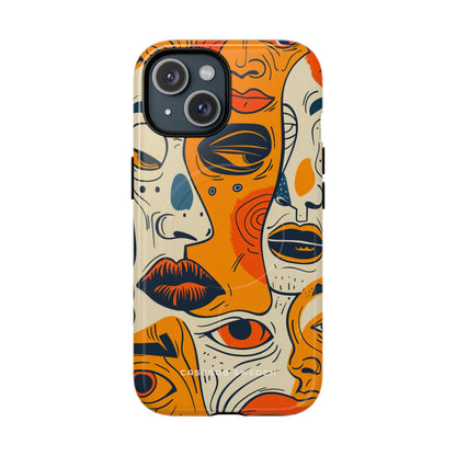 Gradient Face Mosaic iPhone 15 | Tough+ Phone Case