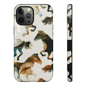 Tie Dye Horses - Protective Phone Case