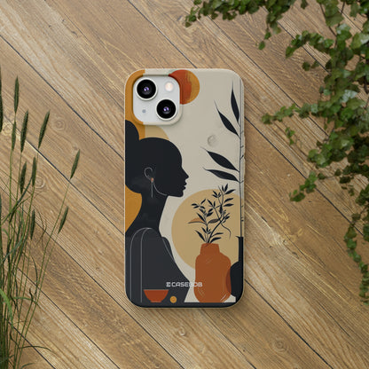 Modern Silhouette Tranquility | Biodegradable Phone Case