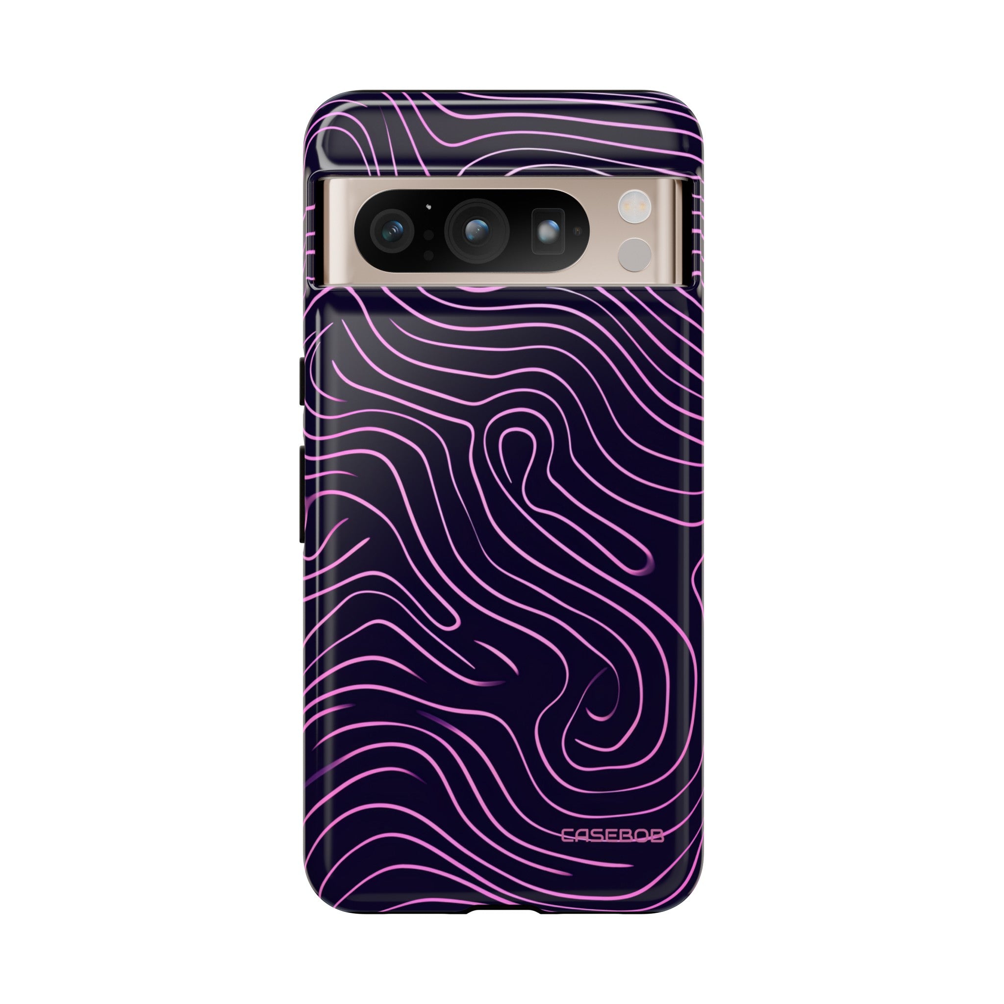 Purple Line Minimalism - Protective Phone Case