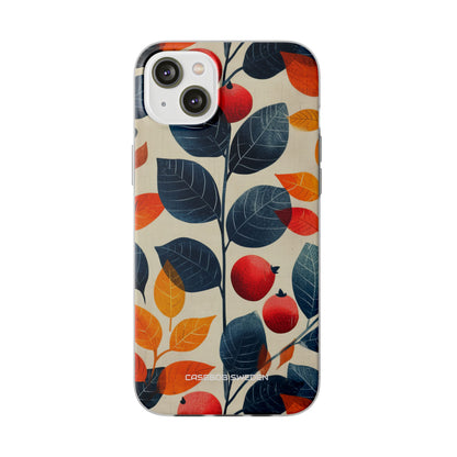 Autumn Nature Pattern - Flexi iPhone 14 Phone Case