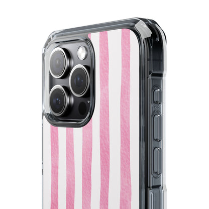 Pink Watercolor Stripes iPhone Case - Impact