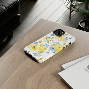 Yellow Floral - Protective Phone Case