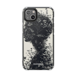 Botanical Silhouette Essence - Phone Case for iPhone (Clear Impact - Magnetic)