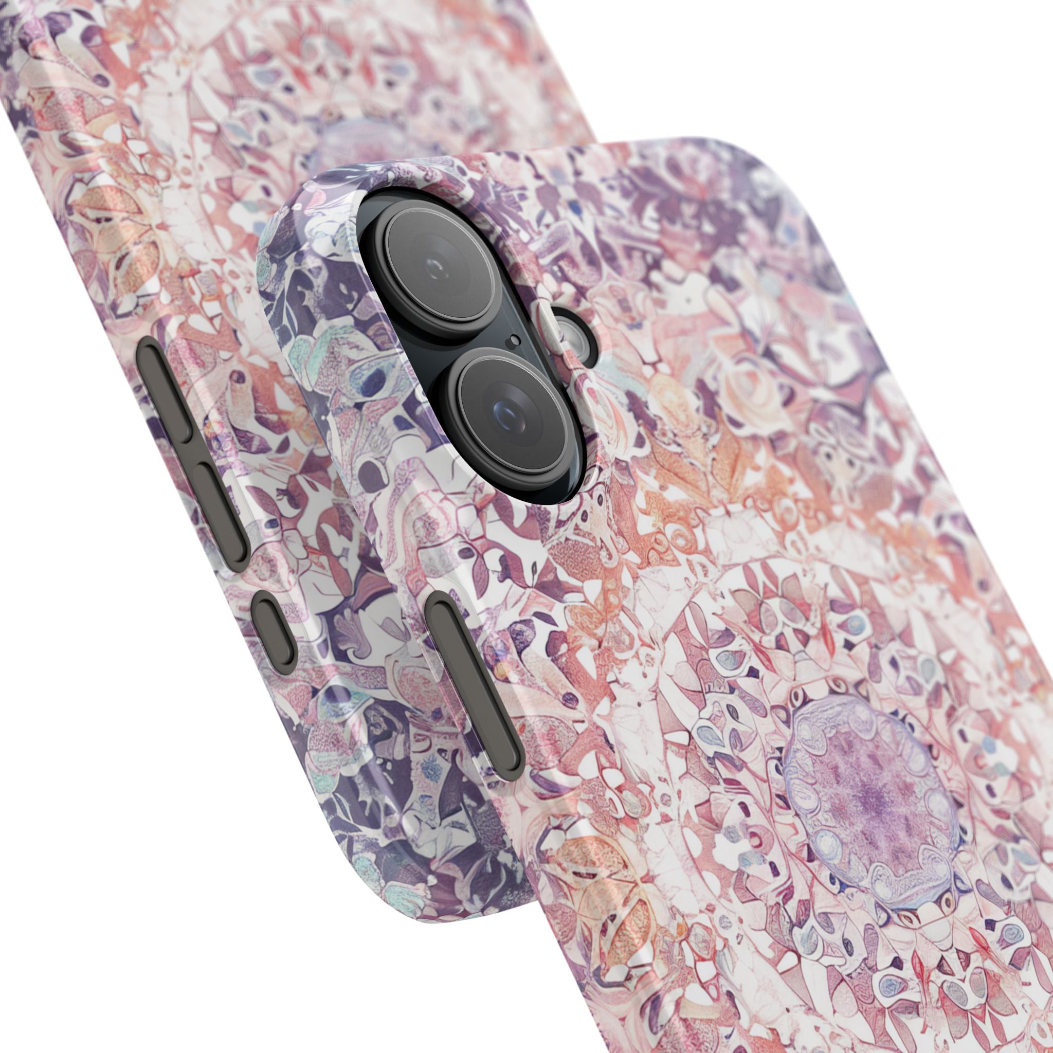 Purple Pink Mandala - Slim iPhone 16 Phone Case