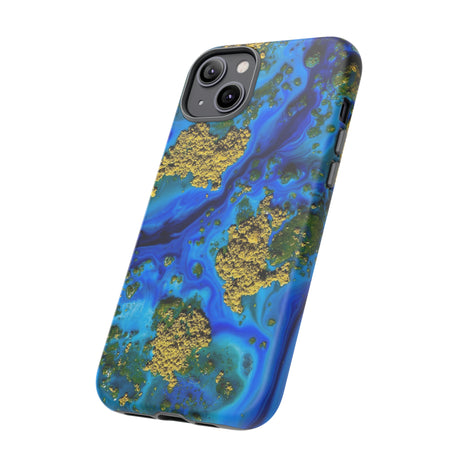 Blue Clear Ocean Ink Art iPhone Case (Protective) Phone Case