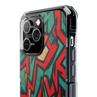 Vivid Geometry Dance iPhone Case - Impact