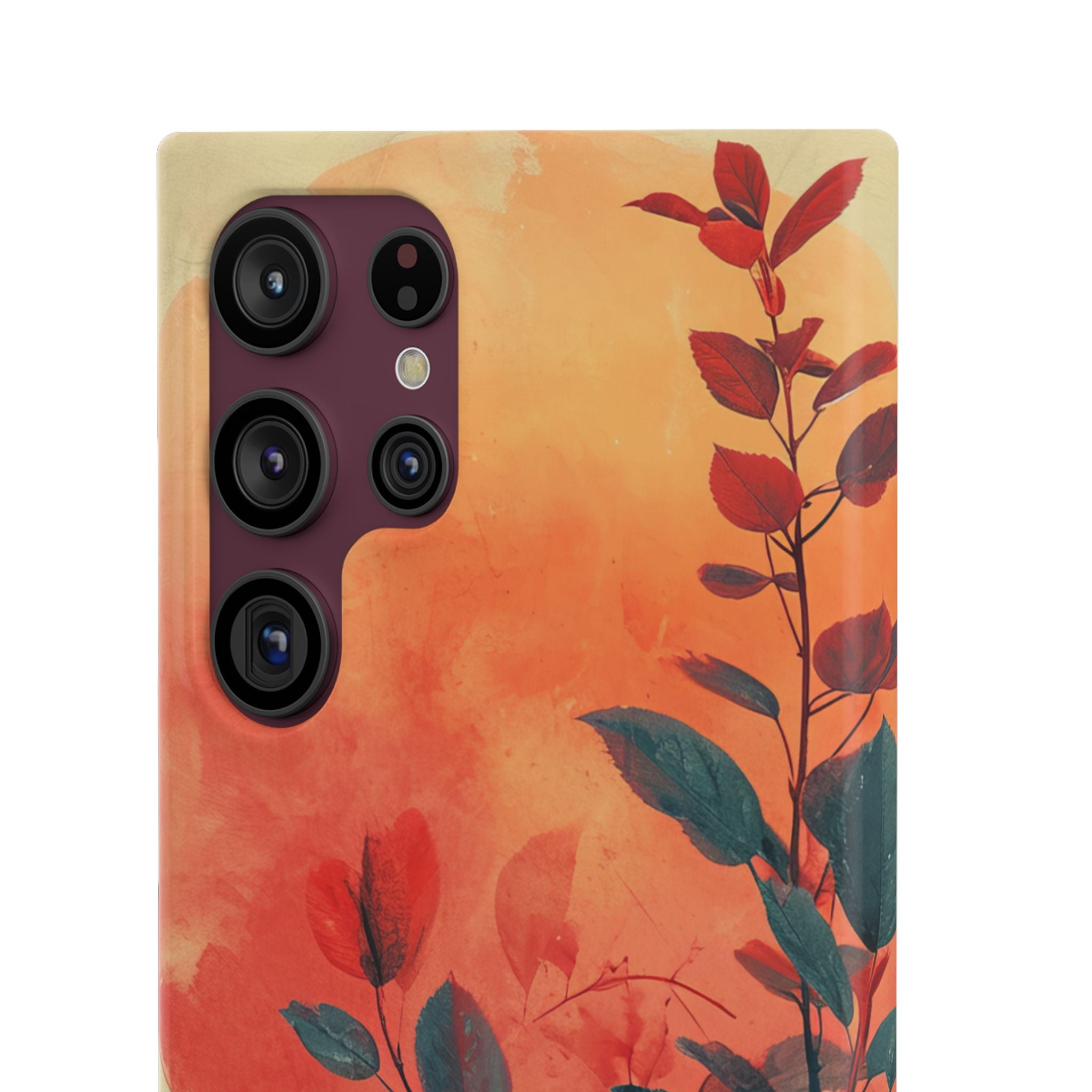 Orange Sun Harmony - Slim Samsung S22 Phone Case