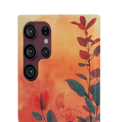 Orange Sun Harmony - Slim Samsung S22 Phone Case