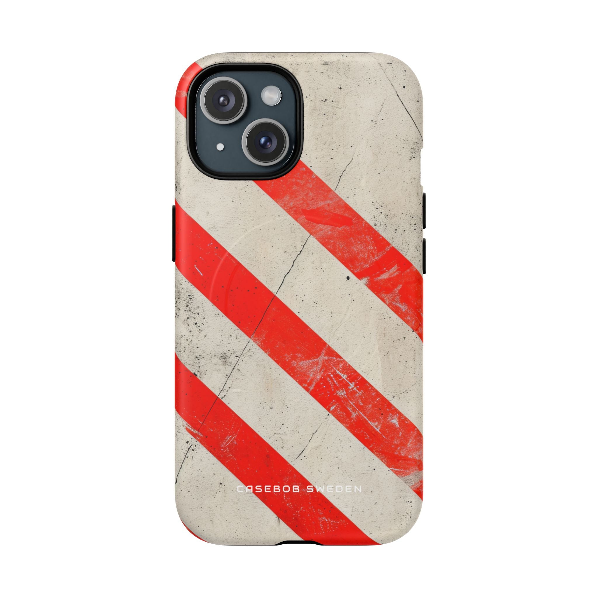 Striker Crimson Stripes iPhone 15 | Tough+ Phone Case