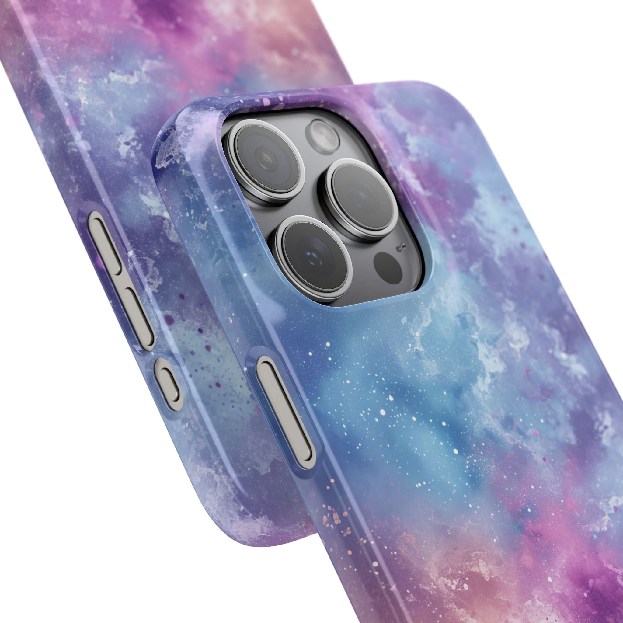 Cosmic Nebula Swirls - Slim iPhone 15 Phone Case