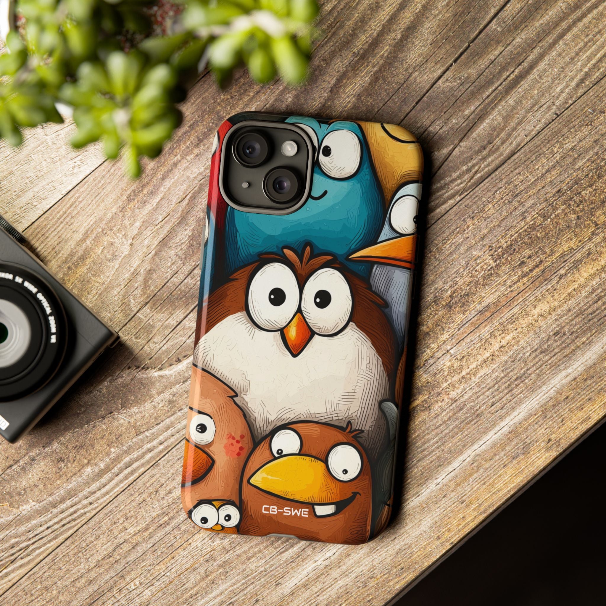 Whimsical Birds Gather - iPhone Case