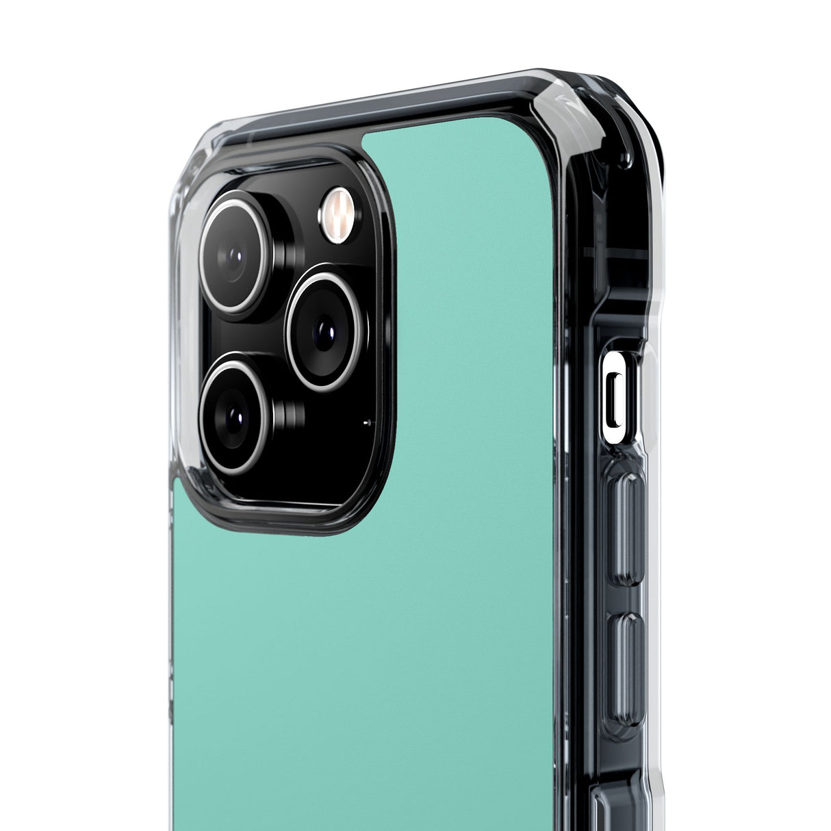 Middle Blue Green | Phone Case for iPhone (Clear Impact Case - Magnetic)