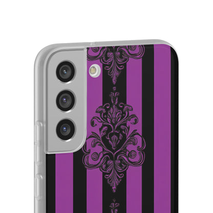 Gothic Elegance with Vertical Stripes and Ornamental Motifs Samsung S22 - Flexi Phone Case