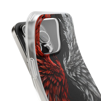 Crimson White Wings iPhone 16 Pro Max Case - Soft