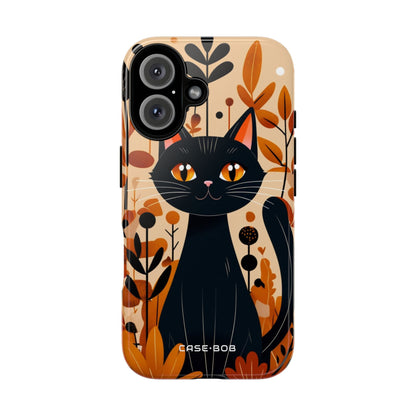 Black Cat Glow iPhone 16 Pro Case - Tough