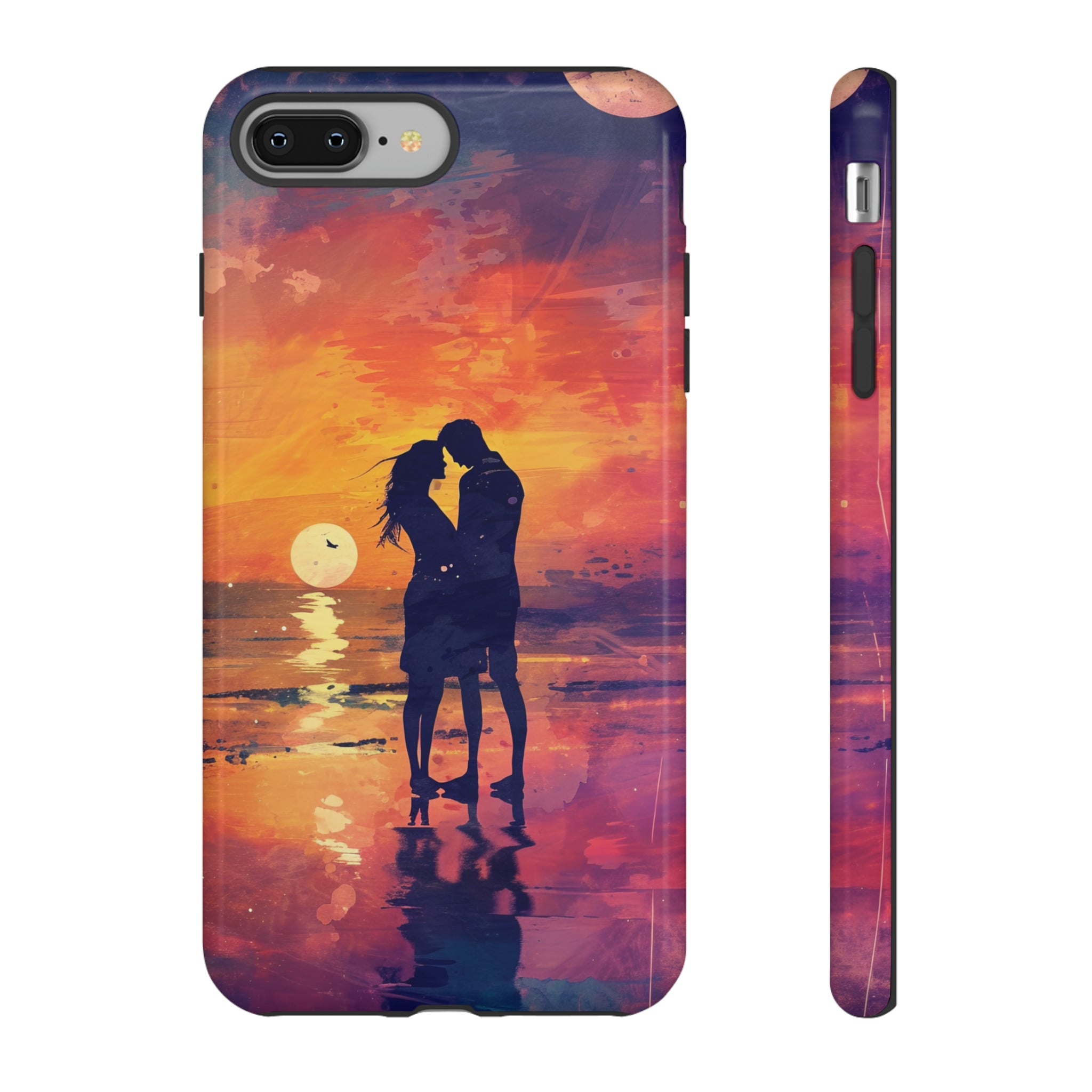 Seaside Sunset Embrace - Protective Phone Case