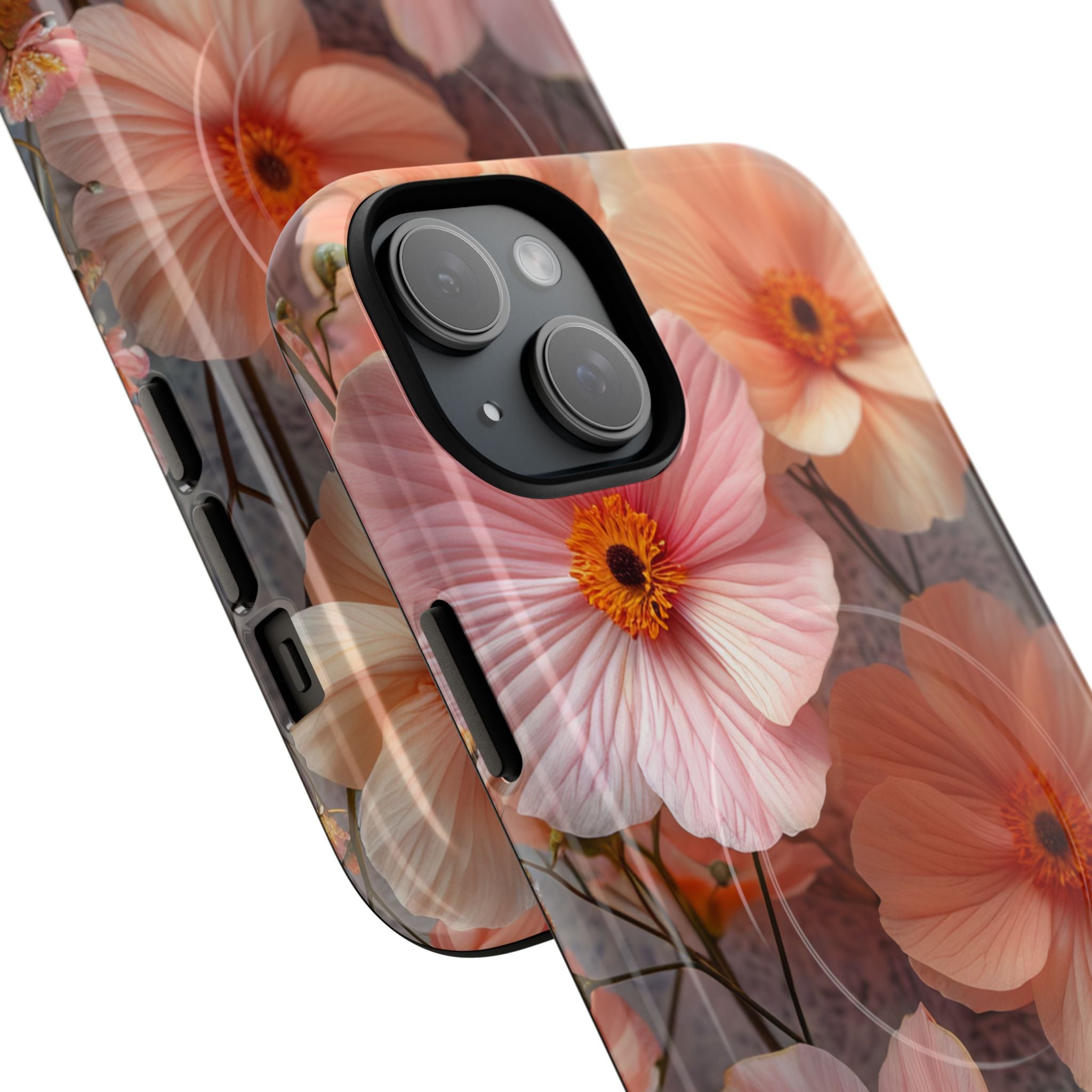 Serene Botanical Blooms - Tough + MagSafe® iPhone 15 Phone Case