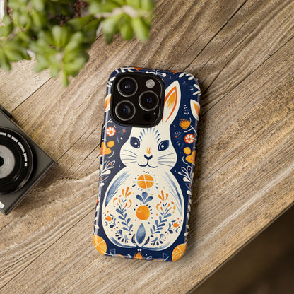Floral Rabbit Joy - iPhone Case