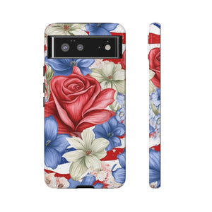 Roses Embrace Stripes - Google Pixel Case