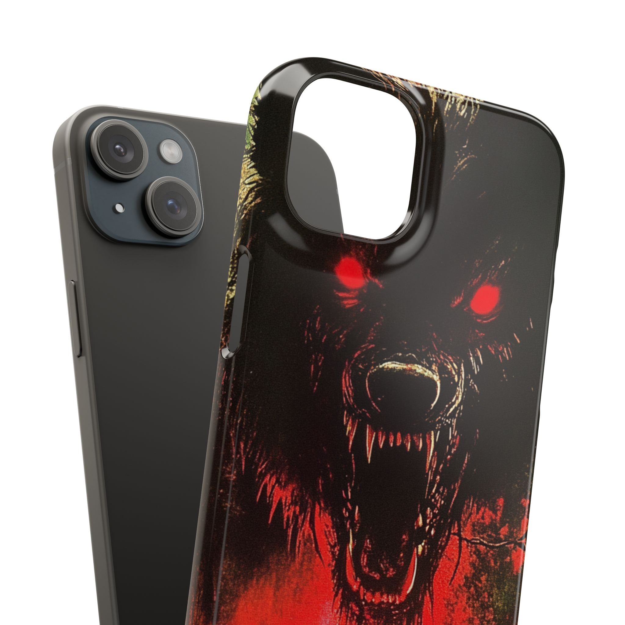 Bloodmoon Wolf's Lament iPhone 15 - Slim Phone Case