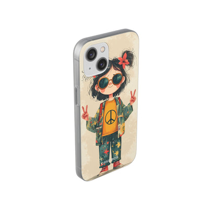 Peace Pigtails iPhone 14 Case - Soft