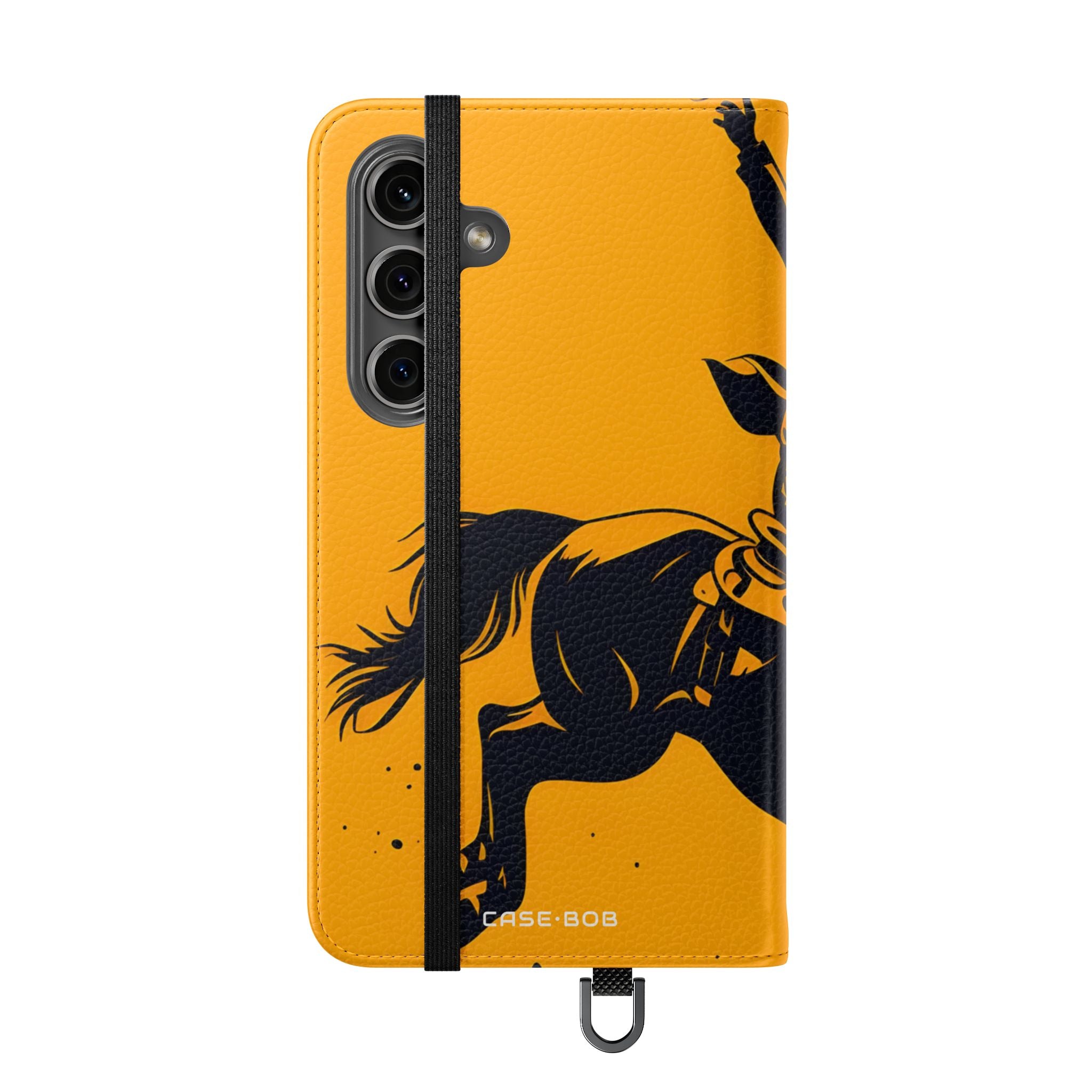 Bucking Cowboy Shadow - Samsung S24 Case - Lompakkotasku