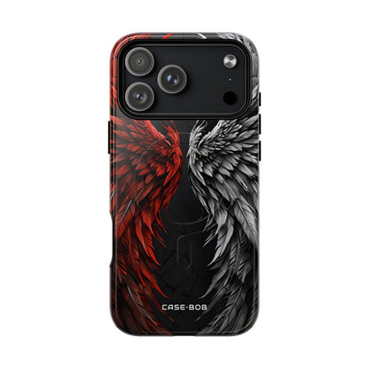 Crimson White Wings iPhone 17 Pro Max Case - Tough+