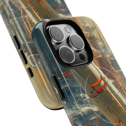 Futuristic Forest Voyage iPhone 16 - Tough+