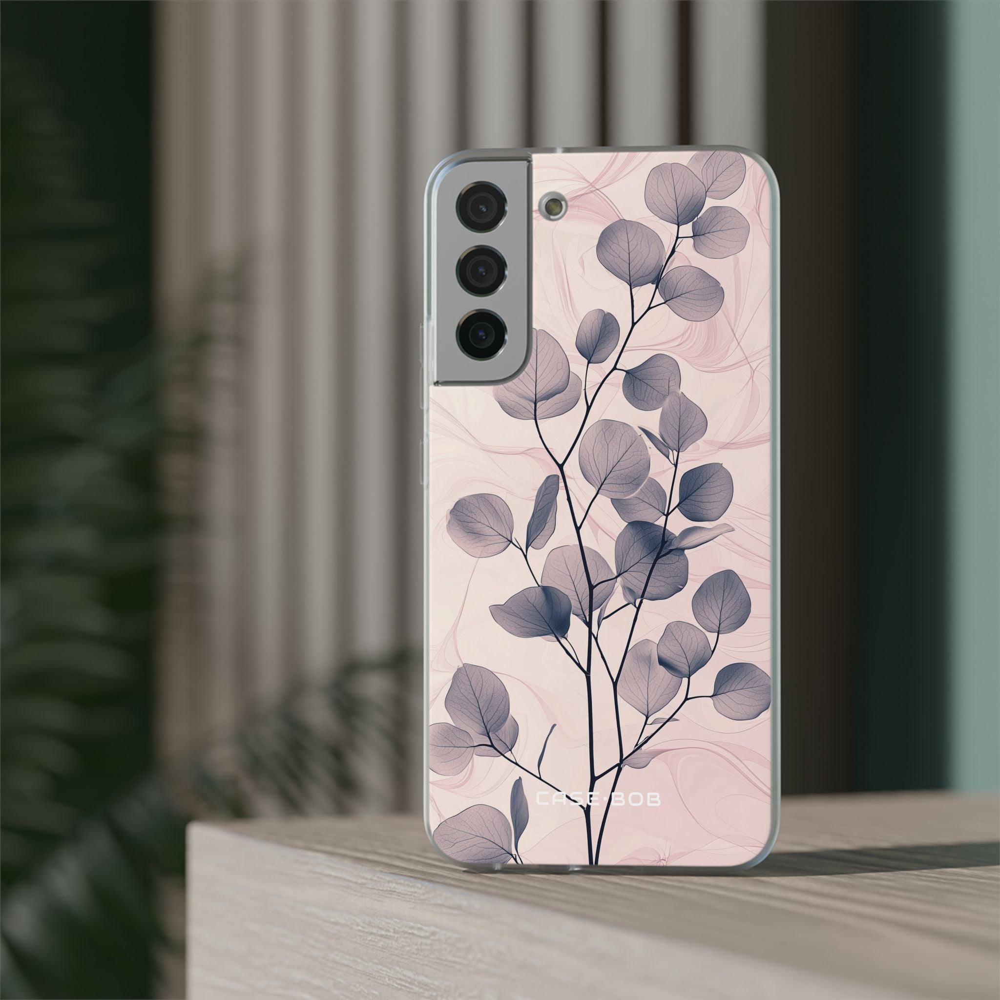 Veined Leaf Whisper Samsung S22 Plus Case - Soft