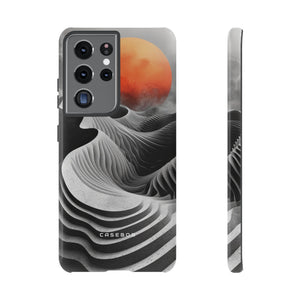 Orange Moon Illusion - Protective Phone Case