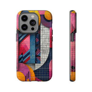 Lively Neon Geometry - Protective Phone Case