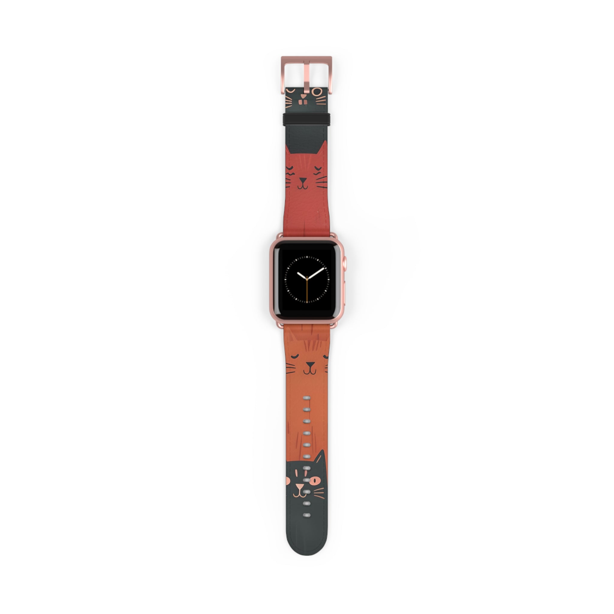 Cat Columns Orange - Watch Band
