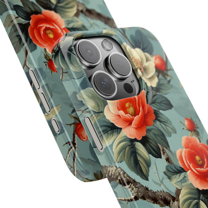 Vintage Floral Romance iPhone 16 - Slim Phone Case