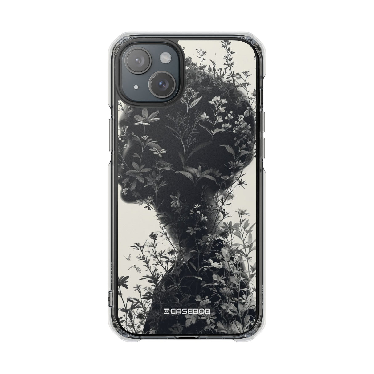 Botanical Silhouette Essence – Handyhülle für iPhone (Clear Impact – Magnetisch)