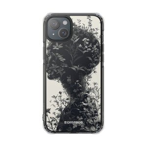 Botanical Silhouette Essence - Phone Case for iPhone (Clear Impact - Magnetic)