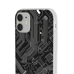 Cyber ​​Circuitry Art | Flexible Handyhülle für iPhone