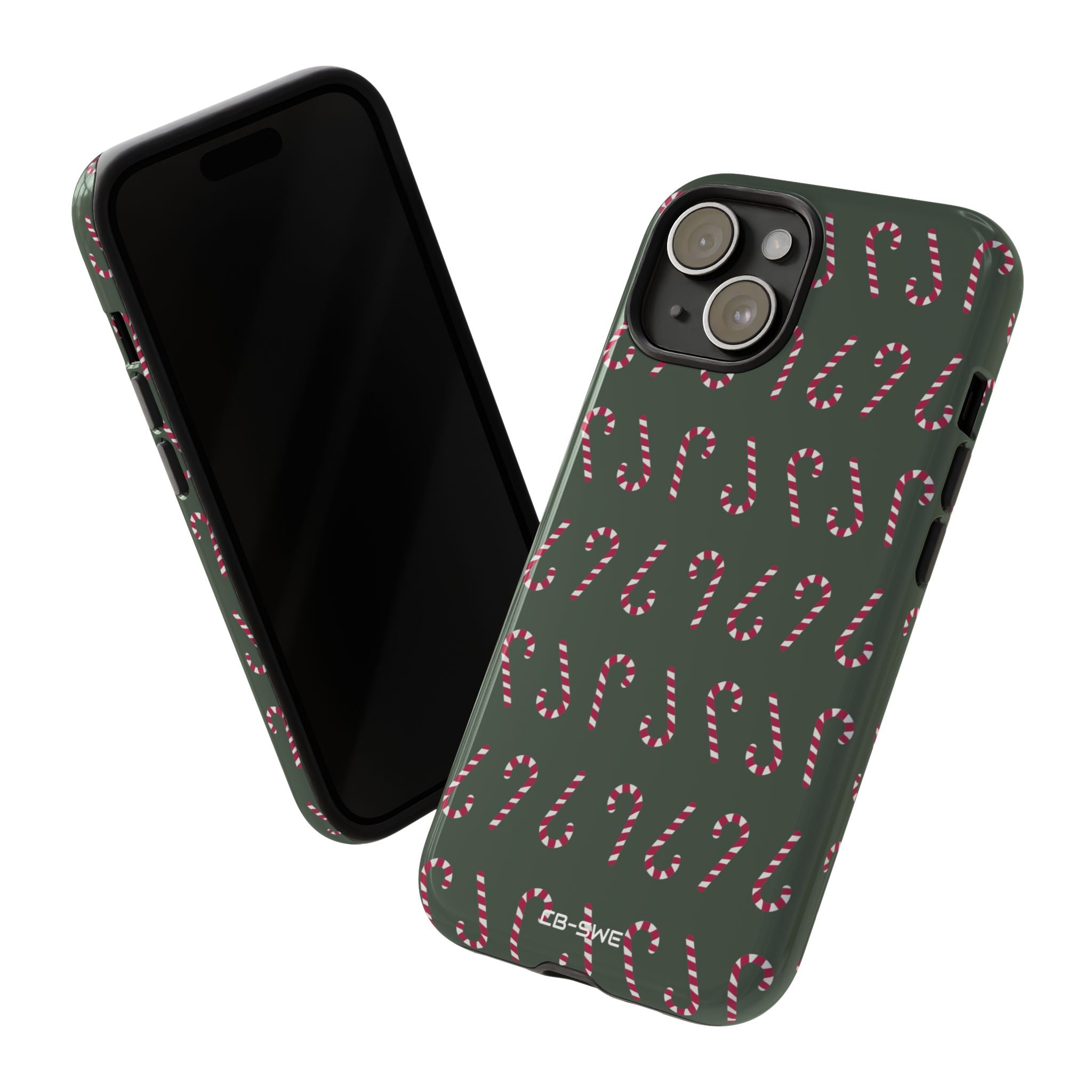 Candy Canes Aligned - iPhone Case