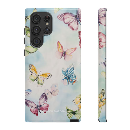 Watercolor Butterfly Bliss - Tough Samsung S22 Phone Case