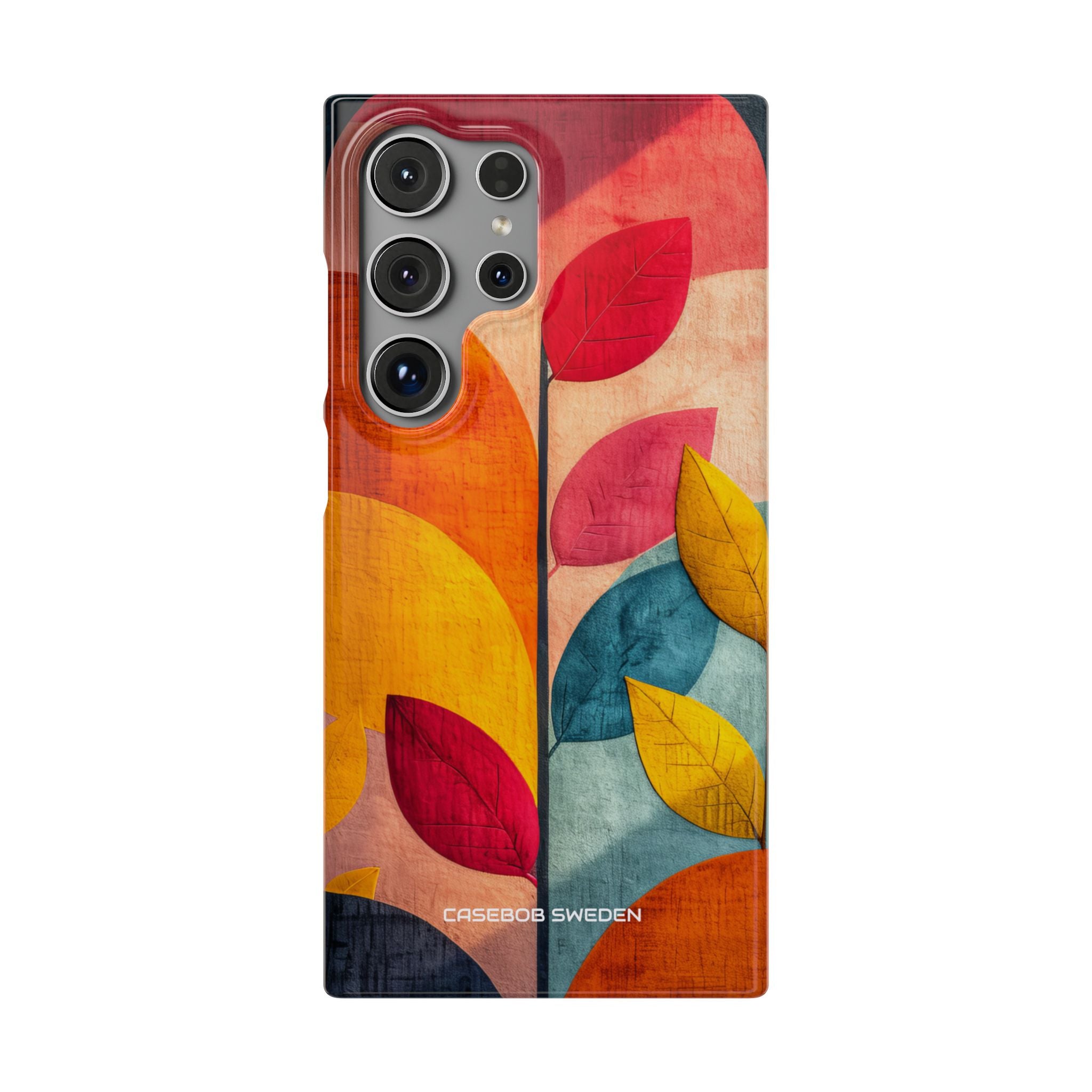 Abstract Orange Blue Design - Slim Samsung S24 Phone Case