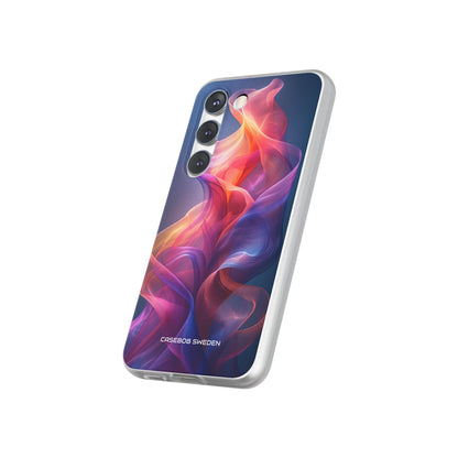 Violet Orange Flow - Flexi Samsung S23 Phone Case