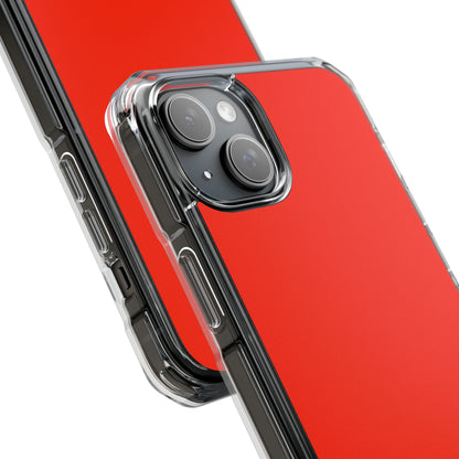 Scarlet Red - Clear Impact Case for iPhone