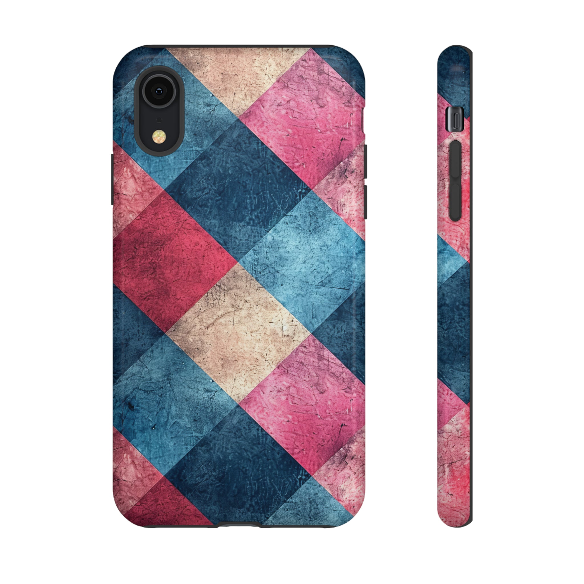 Pastel Gingham Charm - Protective Phone Case