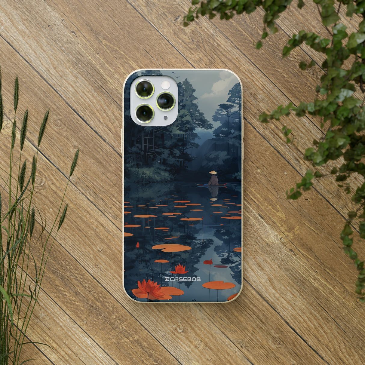 Tranquil Lotus Serenity | Biodegradable Phone Case