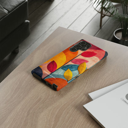 Abstract Orange Blue Design - Tough Samsung S22 Phone Case